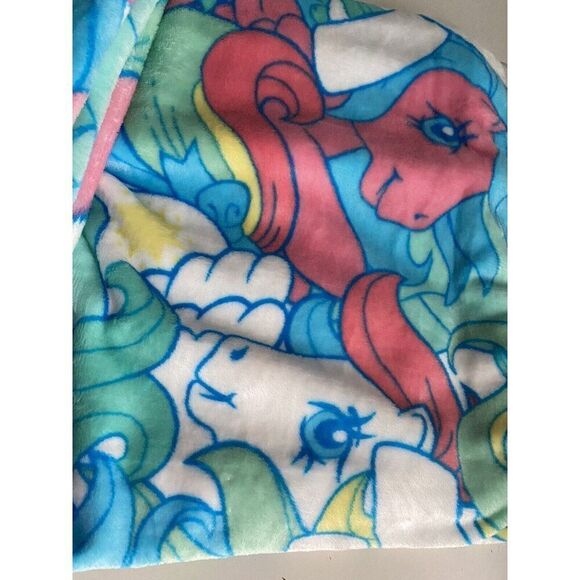 My Little Pony Soft Plush Throw Blanket 50 X 70” Silk Touch Rainbow NEW - Picture 3 of 16